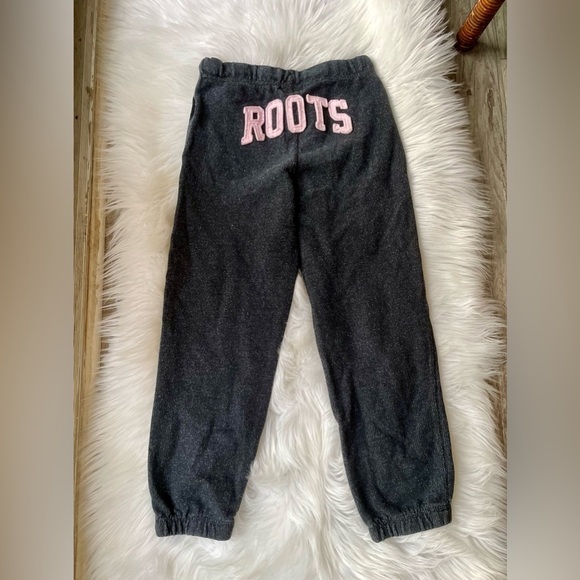 Roots Kids Original Roots Sweatpants - Black Pepper & Pink - Size 12 - Un… - Picture 5 of 7